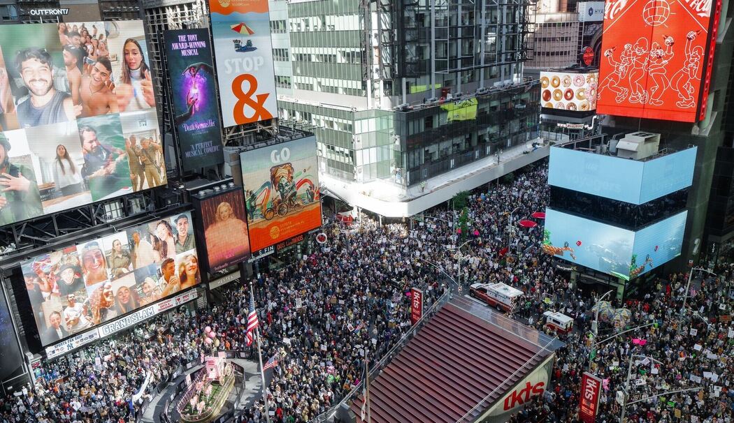 New York - Demonstrationen «No Kings» gegen US-Präsident Trump New York - Demonstrationen «No Kings» gegen US-Präsident Trump