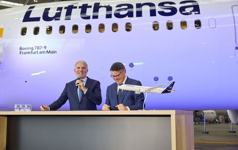 Taufe von Boing 787 auf den Namen &quot;Frankfurt am Main&quot;