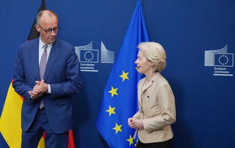 Bundeskanzler Merz und Kommissionspräsidentin von der Leyen