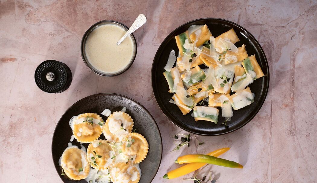 Agnolotti und Ravioli