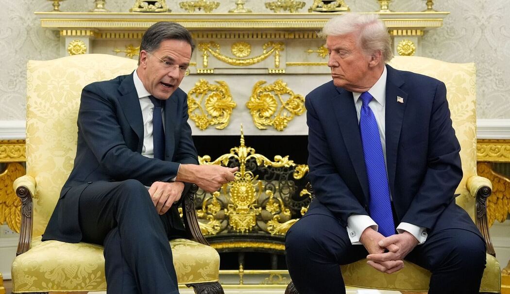 Nato-Generalsekretär Rutte und US-Präsident Trump