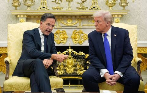 Nato-Generalsekretär Rutte und US-Präsident Trump