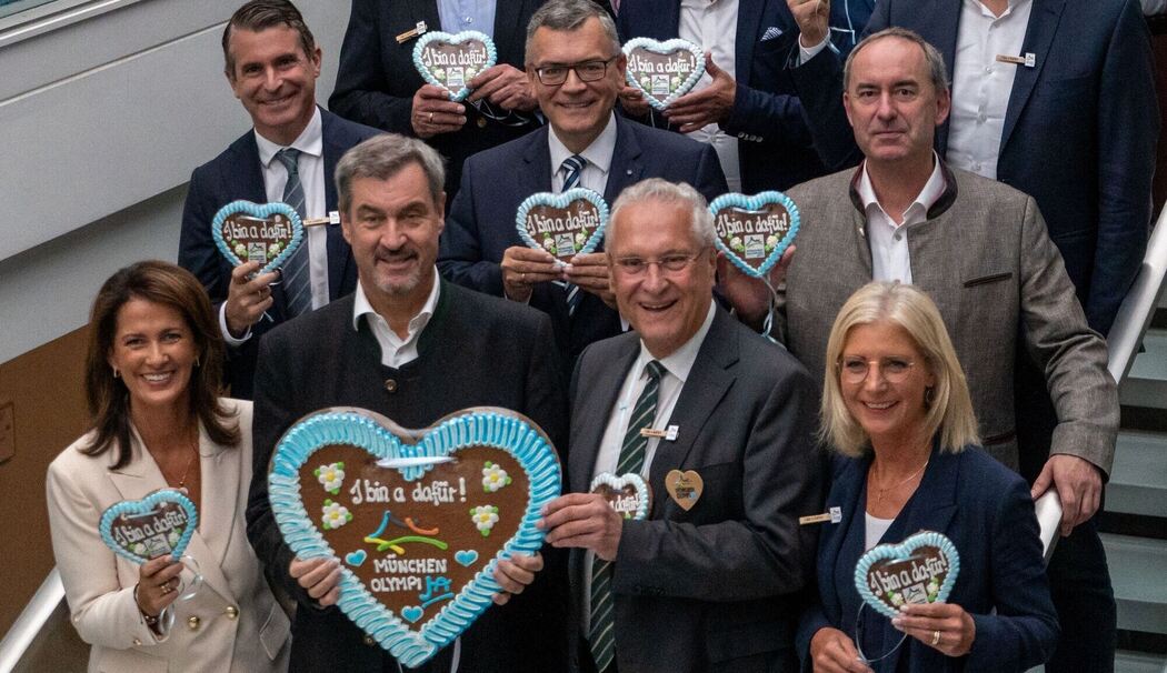 Bayerisches Kabinett für Olympiabewerbung von München Bayerisches Kabinett für Olympiabewerbung von München
