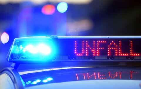 Polizei sichert Unfallstelle