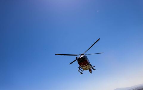 Ein Rettungshubschrauber - Symbolbild
