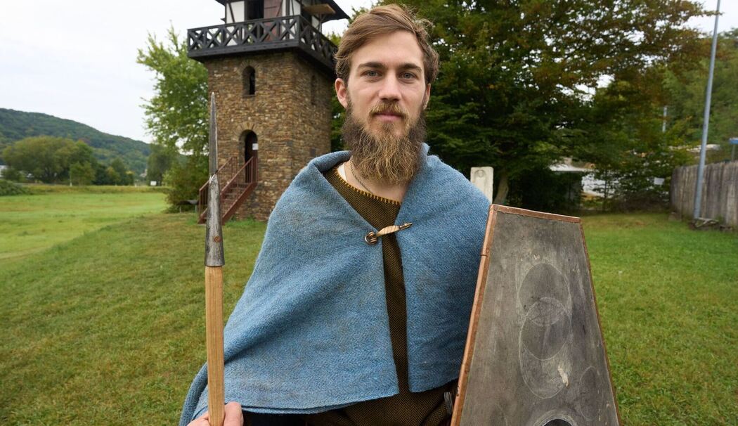 Als germanischer Krieger am Limes Wanderweg