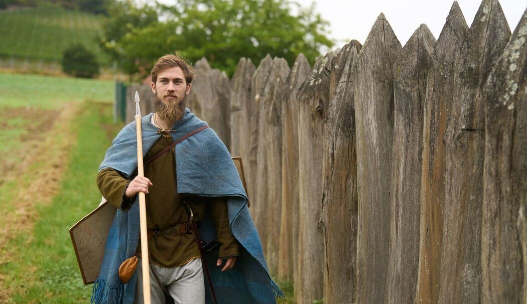 Als germanischer Krieger am Limes Wanderweg