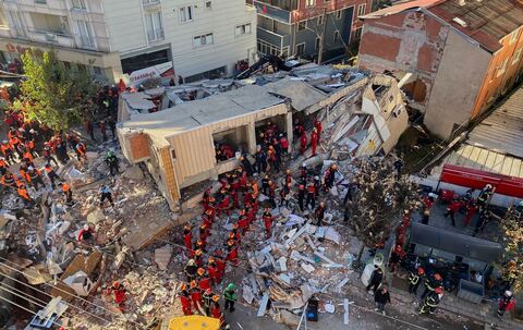 Gebäudeeinsturz in der Türkei