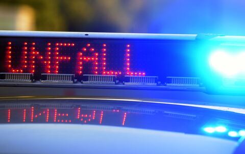 Polizei sichert Unfallstelle