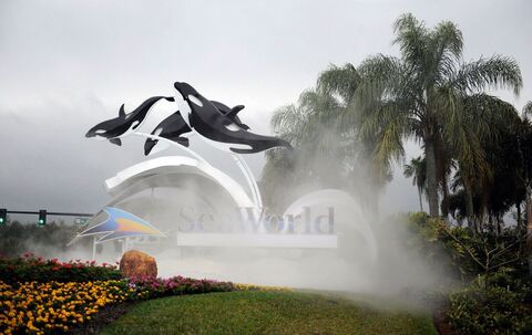 Eingang zum SeaWorld in Florida