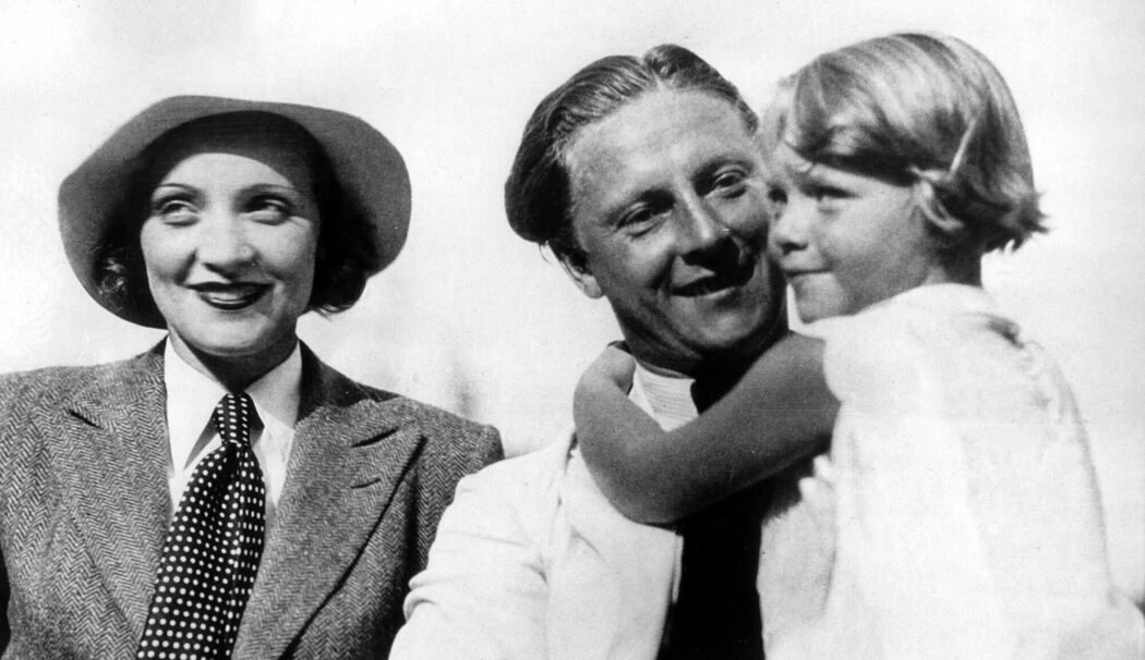 Marlene Dietrich, ihr Mann Rudolf Sieber und Tochter Maria