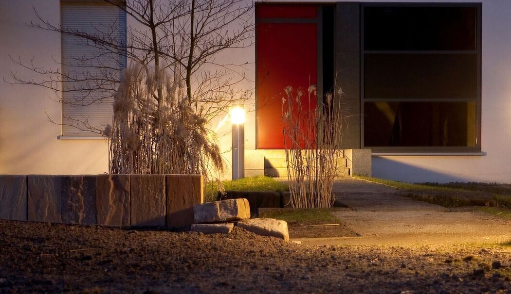Beleuchtung an einem Haus Beleuchtung an einem Haus