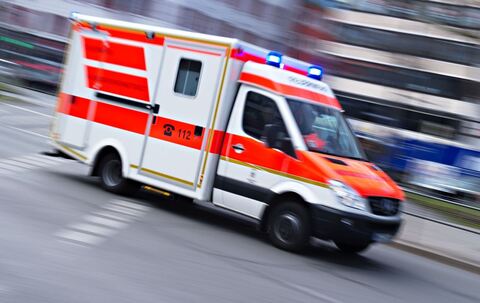 Rettungswagen im Einsatz