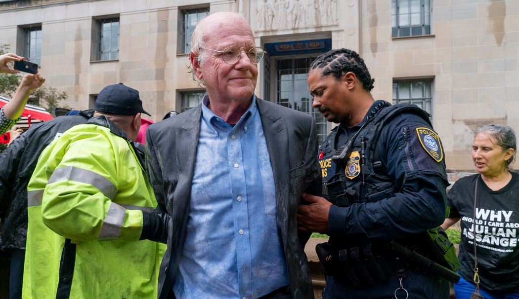 Ben Cohen bei Protestaktion Ben Cohen bei Protestaktion