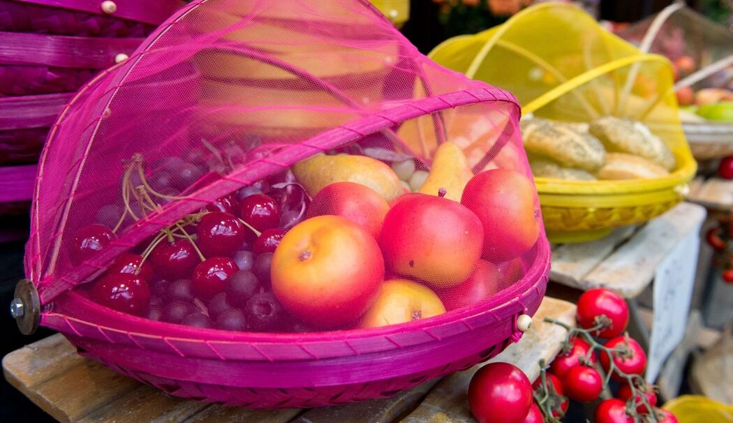 Obstschale mit Netz