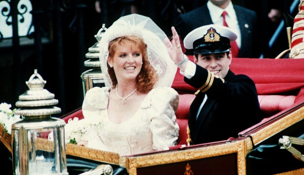 Sarah Ferguson und Andrew an ihrem Hochzeitstag Sarah Ferguson und Andrew an ihrem Hochzeitstag