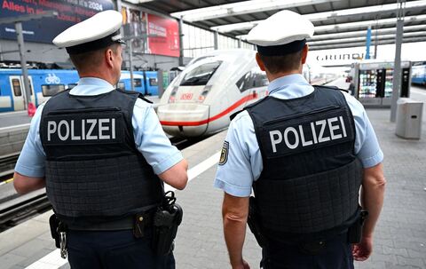 Bundespolizei am Münchner Hauptbahnhof