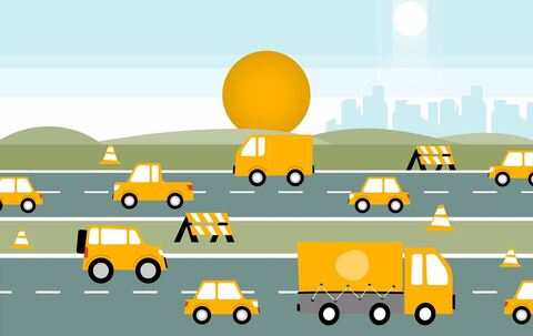 Stauprognose - Mittlere Auslastung