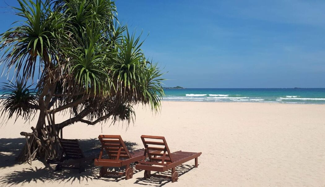 Ein Strand auf Sri Lanka