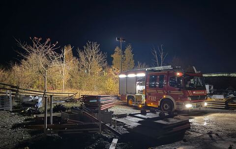 Brand in Obdachlosenlager