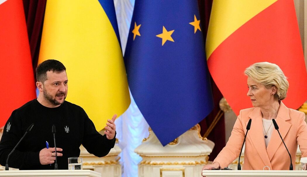 Wolodymyr Selenskyj und Ursula von der Leyen Wolodymyr Selenskyj und Ursula von der Leyen