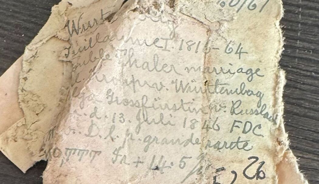 Versteigerung Goldmünzenschatz