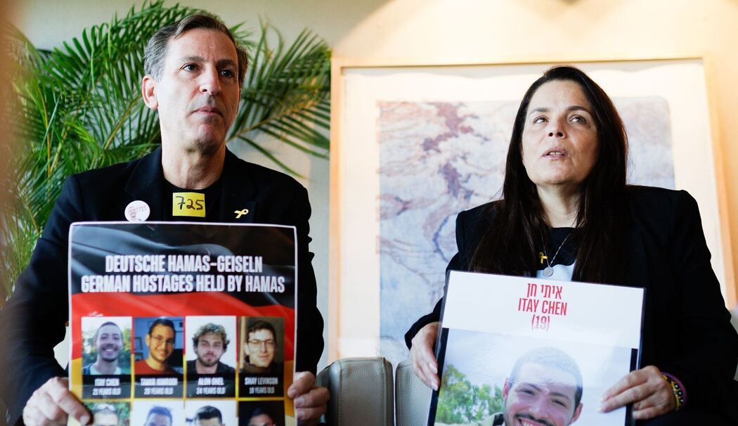 Merz trifft Angehörige der Hamas-Geiseln Merz trifft Angehörige der Hamas-Geiseln