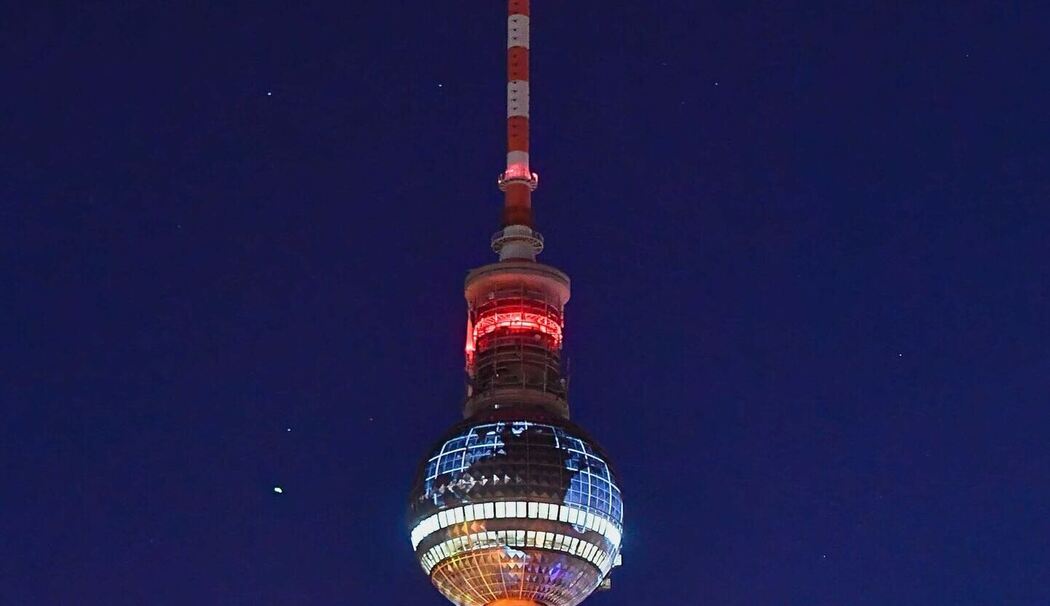 Protest am Fernsehturm
