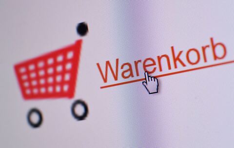 Warenkorb-Button eines Online-Shops