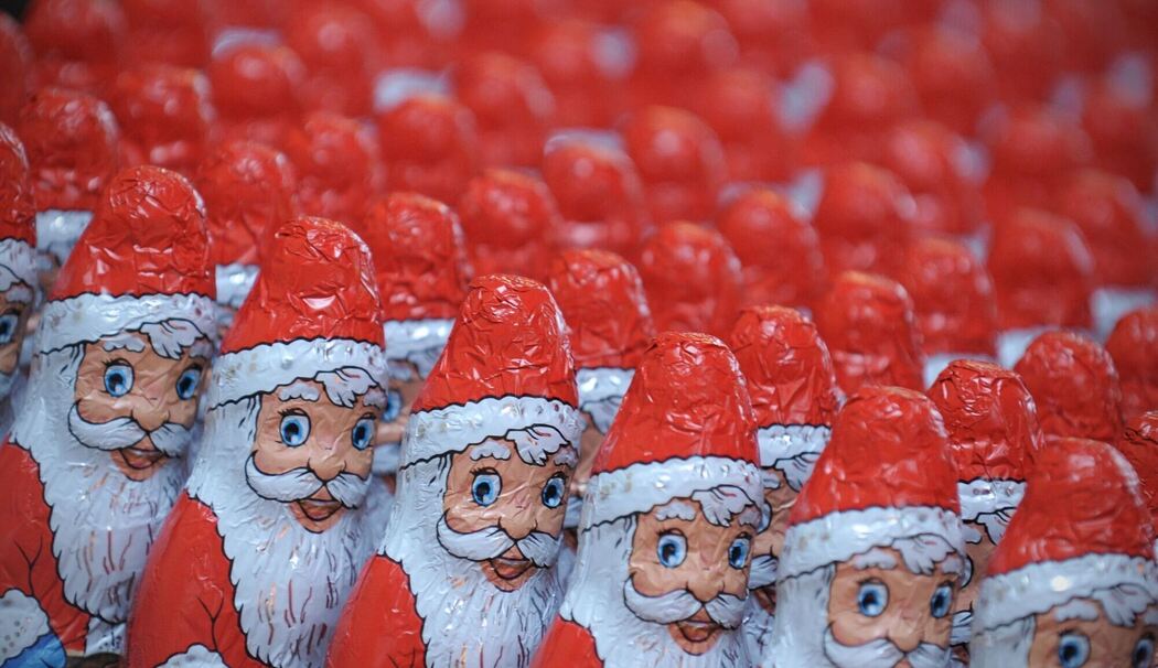 Schoko-Weihnachtsmänner Schoko-Weihnachtsmänner