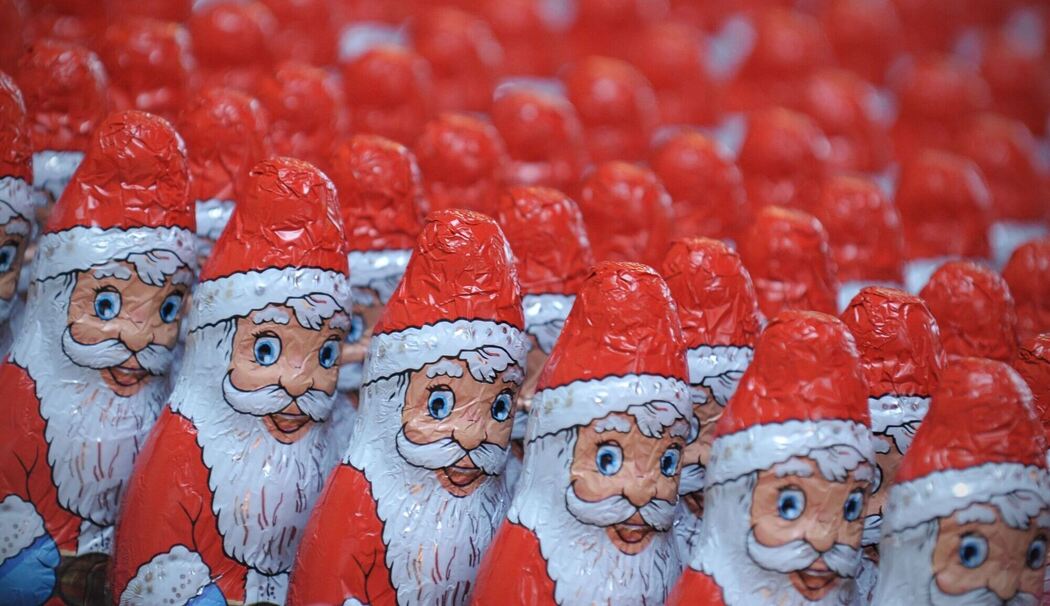 Schoko-Weihnachtsmänner Schoko-Weihnachtsmänner