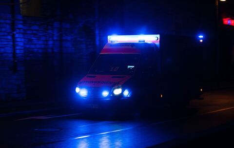 Rettungswagen im Einsatz 