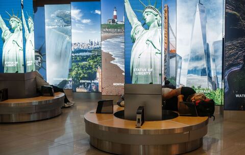 Shutdown in den USA - Flughafen New York