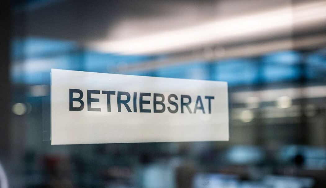 Schild mit der Aufschrift "Betriebsrat"