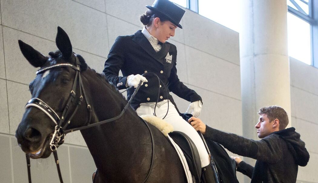 Dressurreiterin Lisa Müller und Thomas