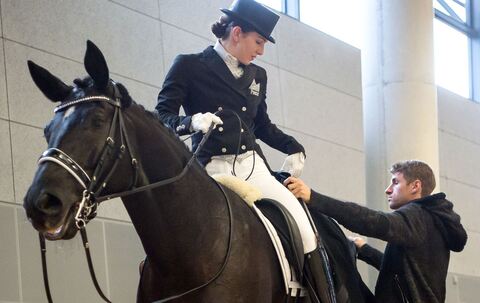 Dressurreiterin Lisa Müller und Thomas