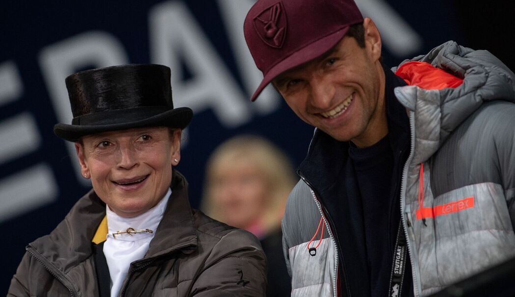 Isabell Werth und Thomas Müller