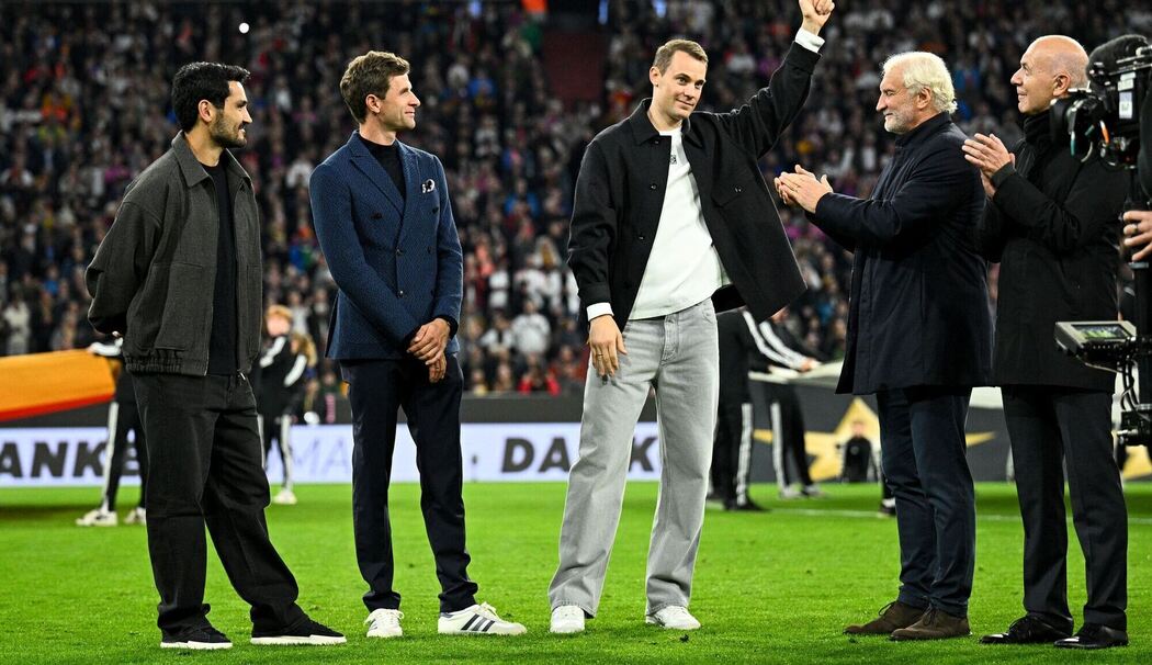 Manuel Neuer und Rudi Völler