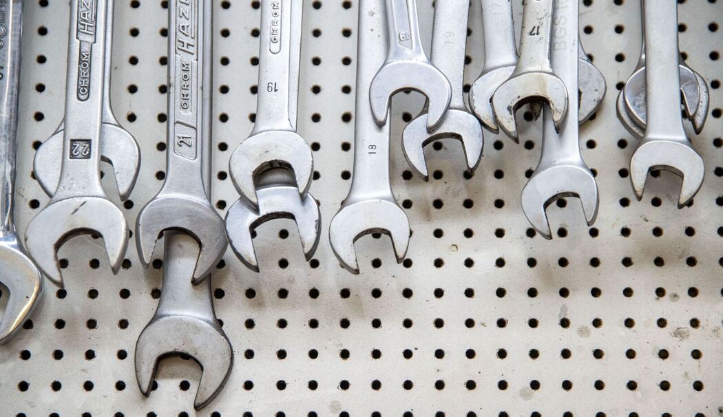 Werkzeug in Autowerkstatt