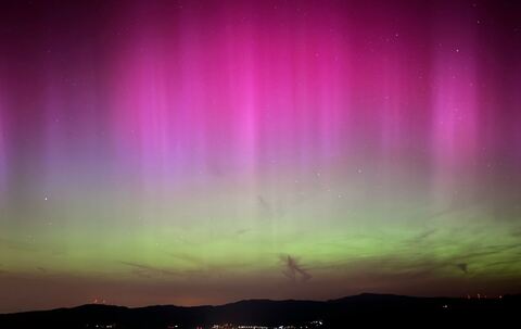 Kräftiger Sonnensturm sorgt für Polarlichter weit im Süden