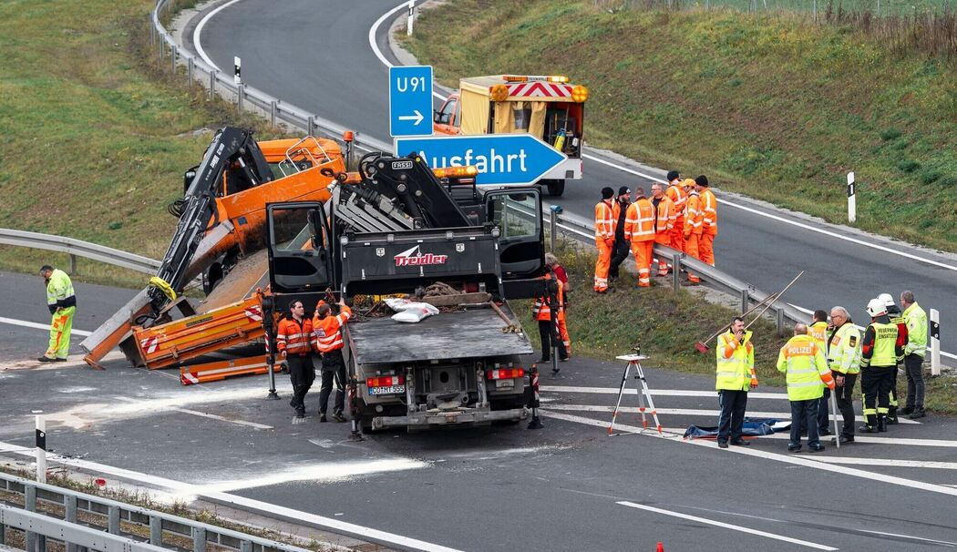 Unfall auf Autobahn 73