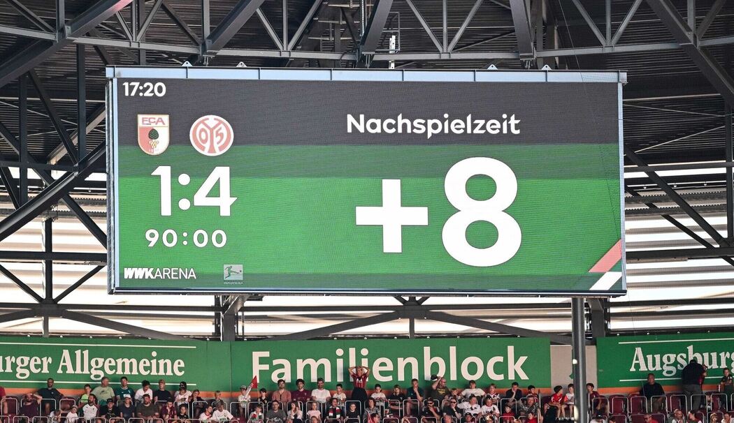 Anzeige der Nachspielzeit