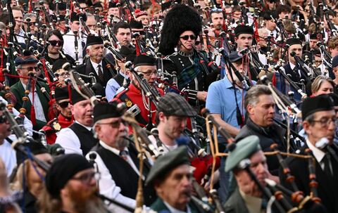 Weltrekord im Dudelsackspielen