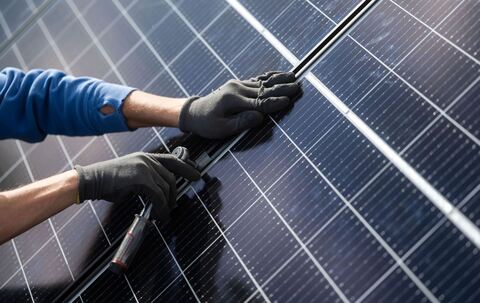 Montage einer Photovoltaikanlage