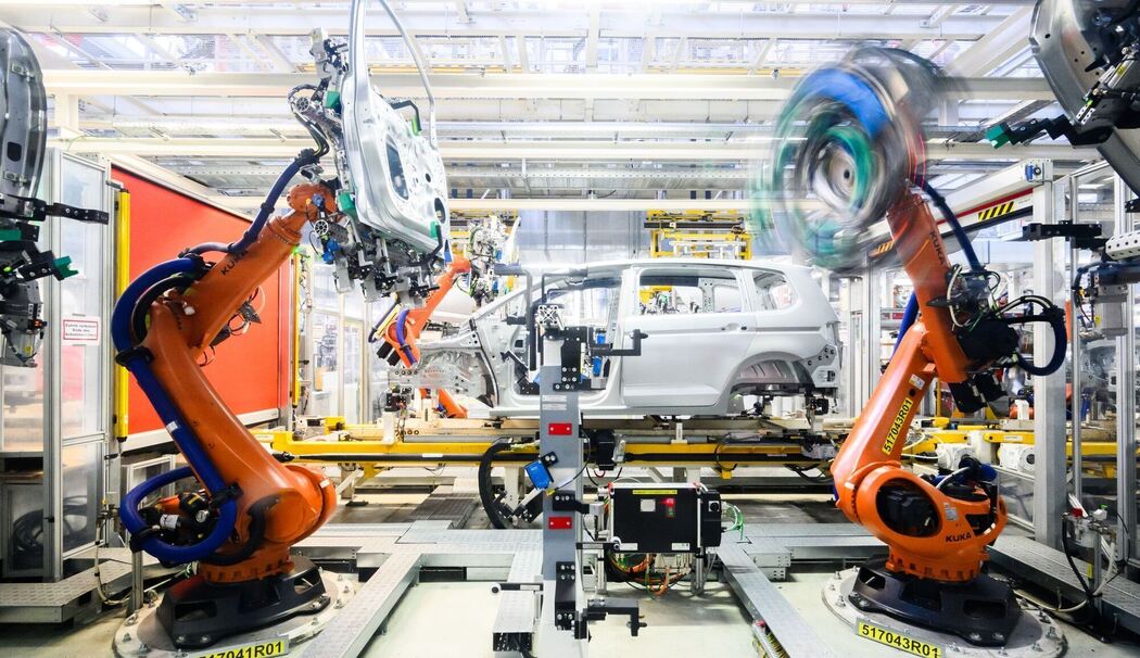 Kuka-Roboter bei Volkswagen Kuka-Roboter bei Volkswagen