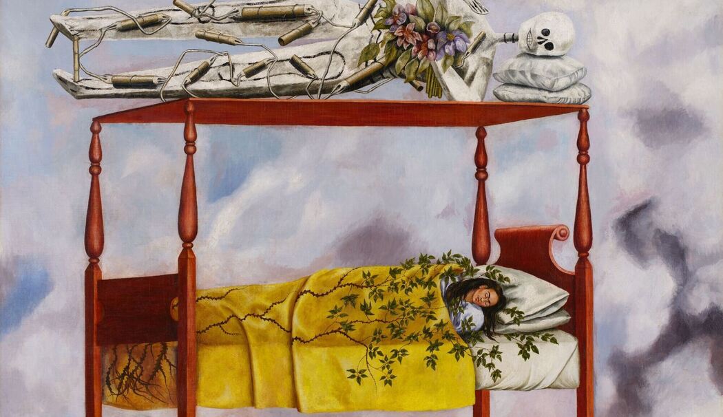 Frida Kahlos Selbstporträt "El sueño (La cama)"