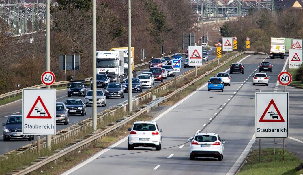 Frankenschnellweg in Nürnberg