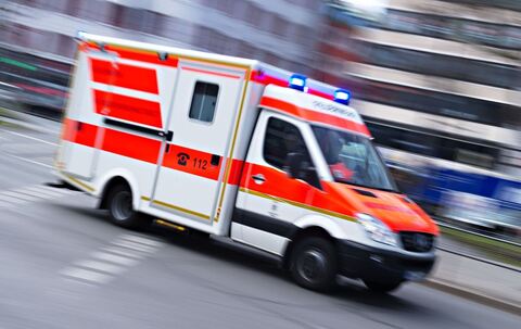 Rettungswagen im Einsatz