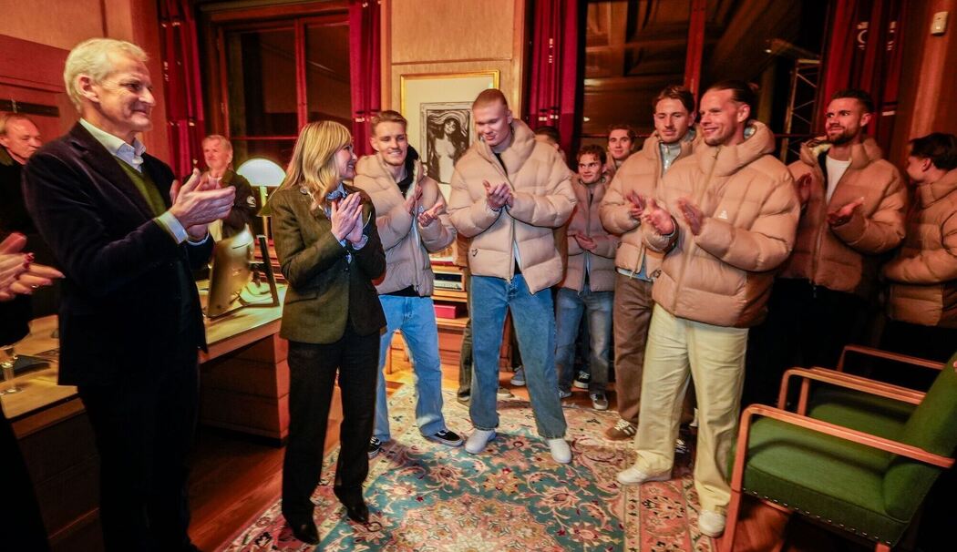 Empfang norwegisches Nationalteam nach WM-Qualifikation Empfang norwegisches Nationalteam nach WM-Qualifikation