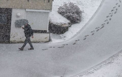 Wetter in Bayern - Schnee im West-Allgäu